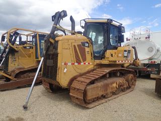 2010 Caterpillar D7E Crawler Dozer c/w C-9 Diesel Engine, 3-Spd, 3-Tooth Ripper And 2ft Tracks. Showing 11,110hrs. PIN CAT00D7EJMDB00126 *Note: No Blade, Runs, Drive Shafts Removed, Requires Water Pump, BUYER RESPONSIBLE FOR LOAD OUT* (LOCATED IN ACHESON)