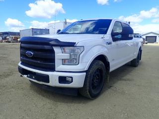 2017 Ford F150 Lariat 4X4 Crew Cab Pickup c/w 3.5L Eco Boost, A/T, Backup Camera, Sunroof, Headache Rack w/ Rails And LT275/65R18 Tires. Showing 141,479kms.VIN 1FTFW1EG4HFA29286 *Note: Check Engine Light On, Headlight Cracked, Service Advance Track Light On, Switch For Power Windows Missing* (LOCATED IN ACHESON) *PL#23*