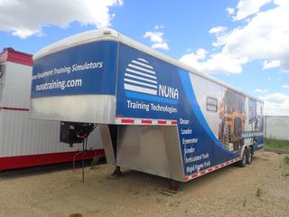 2014 Fifth Wheel  28ft T/A Enclosed Trailer c/w 34ft Overall Length w/ Neck, Wired For Power, Heaters, AC Ceiling Unit And ST235/80R16 Tires. VIN 5NHUCMK24ET448839 (LOCATED IN ACHESON)