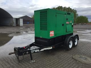 2015 Muiltiquip DH-07501 T/A Portable Generator c/w Isuzu 4-Cyl Diesel Engine, ST205/75D15 Tires, Showing 10,415hrs, VIN 9970258 (HIGH RIVER YARD)