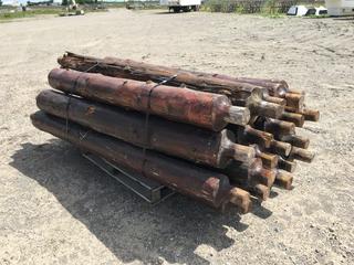 Bundle of Rails for Post Rail Set Up, Approximately 8ft Length (HIGH RIVER YARD)