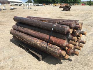 Bundle of Rails for Post Rail Set Up, Approximately 8ft Length (HIGH RIVER YARD)