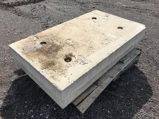 (2) 60in x 36in x 6in Concrete Slabs (HIGH RIVER YARD)