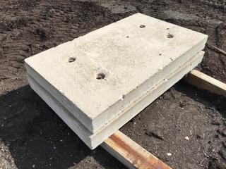 (2) 60in x 36in x 6in Concrete Slabs (HIGH RIVER YARD)