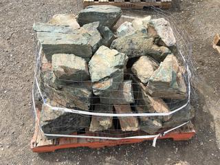 Pallet of Assorted Decorative Landscape Stone, Approximately 30pcs (HIGH RIVER YARD)