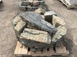 Pallet of Assorted Decorative Landscape Stone, Approximately 30pcs (HIGH RIVER YARD)