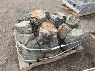 Pallet of Assorted Decorative Landscape Stone, Approximately 30pcs (HIGH RIVER YARD)