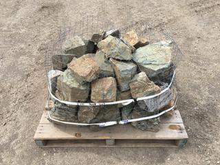 Pallet of Assorted Decorative Landscape Stone, Approximately 30pcs (HIGH RIVER YARD)