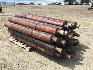 Bundle of Rails for Post Rail Set Up, Approximately 8ft Length (HIGH RIVER YARD)