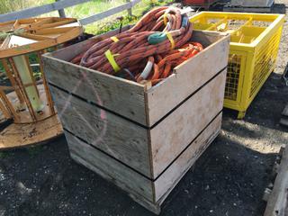 Crate of Assorted Crane Rope and Lifting Slings (HIGH RIVER YARD)