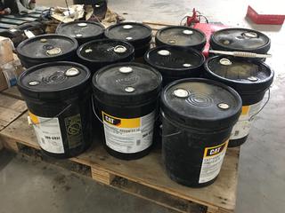 Pallet of Hydraulic Oil, (11) Pails of CAT Hydro 10 Advanced (HIGH RIVER YARD)