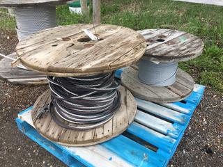 (2) Spools of Wire/Cable, Unknown Gauge (HIGH RIVER YARD)