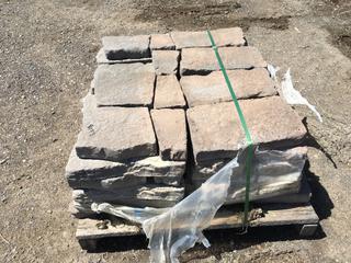 Pallet of Assorted Retaining Wall Stone, Approximately 70pcs (HIGH RIVER YARD)