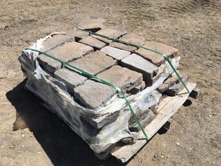 Pallet of Assorted Retaining Wall Stone, Approximately 70pcs (HIGH RIVER YARD)