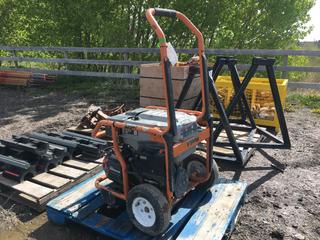 Zero Gravity Ridgid Generator c/w GX390 Honda Engine, 7000 Running Watts, 8750 Starting Watts, Starts and Runs, Out of Service Tag (HIGH RIVER YARD)