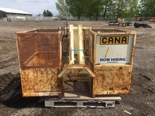 2-Person Crane Basket, 1200lb Maximum Capacity, S/N 995000806 (HIGH RIVER YARD)