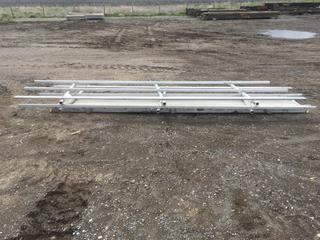 149in x 20in Aluminum Catwalk Model 2512CA, 12ft x 20in x 48in c/w Guard Rails (HIGH RIVER YARD)