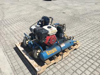 (2) Emglo Gas Twin Air Compressors, Part # 8-168697-03, S/N 061796081 (HIGH RIVER YARD)