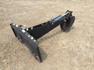 Skid Steer Backhoe Attachment E60 Mini, Eterra Digging Bucket with Thumb, Model ET-E60-ECS-BM, 3000 PSI 22 GPM Max HP R8-80hp (HIGH RIVER YARD)