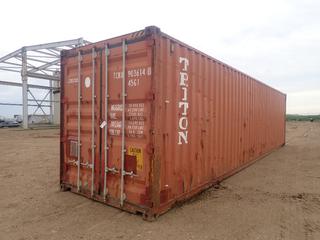 2004 40ft High Cube Storage Container. SN TCKU9036140 *Note: Buyer Responsible For Loadout* (FORT SASKATCHEWAN YARD)