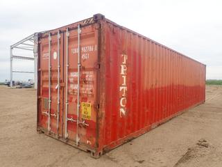 2003 40ft High Cube Storage Container. SN TCKU9827860 *Note: Buyer Responsible For Loadout* (FORT SASKATCHEWAN YARD)