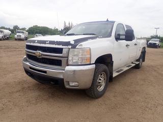 2010 Chevrolet Silverado 2500HD LT Z71 4X4 Crew Cab Pickup c/w 6.0L, A/T And LT245/75R16 Tires. Showing 349,458kms. VIN 1GC4KXBG9AF141565 *Note: Has Rust* (FORT SASKATCHEWAN YARD)