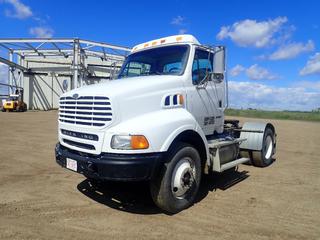 2007 Sterling A9500 S/A Truck Tractor c/w CAT C13 Acert, 7-Spd Manual Trans, Elec Brake Controller, A/R Susp, And 11R24.5 Tires. Showing 783,211 Miles. VIN 2FWBA2DE27AX16002 *Note: CVIP Exp 03/2025, In Frame Engine Rebuild and New Turbos completed in 2022* (FORT SASKATCHEWAN YARD)