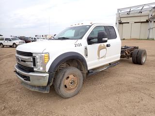 2017 Ford F550 XLT Super Duty 4X4 Dually Cab And Chassis c/w 6.8L, A/T And 225/70R19.5 Tires. Showing 129,755kms. VIN 1FD0X5HY3HEB95637 (FORT SASKATCHEWAN YARD) *PL#92*