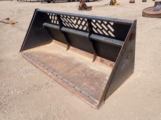 Virnig 100in Skid Steer Snow Bucket Attachment. SN 84588 (FORT SASKATCHEWAN YARD)