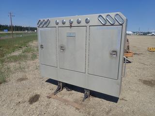 7ft X 9in X 6ft Magnum Aluminum Truck Tractor Storage Rack w/ Lights (LOCATED IN EDSON)