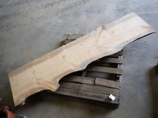 (1) Piece Of Approx. 83in X 7in Rough Sawn Blue Stain Pine w/ 18in - 21in Width (FORT SASKATCHEWAN YARD)