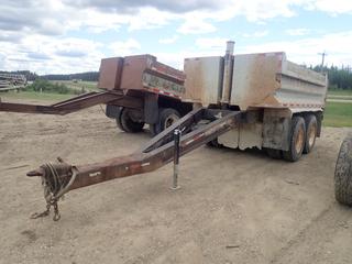 1999 Gerry's T/A End Dump Pup Trailer c/w 14ft Box And 11R24.5 Tires. VIN 2S9NE2397X1025710 (LOCATED IN EDSON)