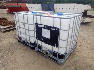 (2) 1000L Plastic Totes w/ Cages (LOCATED IN EDSON)