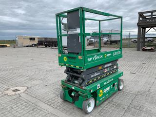 2015 Skyjack SJ111-3219 24V Electric Scissor Lift, 19ft Platform Height, 550lb Capacity, 12x4 Tires, Showing 75hrs, S/N 22089113 (HIGH RIVER YARD)