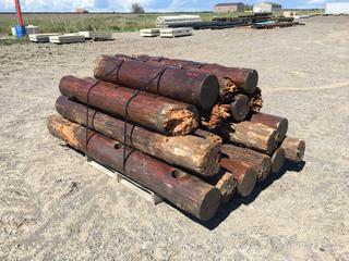 Bundle of Posts for Post Rail Set Up, Approximately 4ft - 7ft Length (HIGH RIVER YARD)