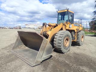 Hyundai HL-760 Wheel Loader c/w 4-Spd, VEI Group Helper X Scale, 110in Bucket And 23.5-25 Tires. Showing 9736hrs. SN HL7600131 (LOCATED IN EDSON)