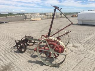 Antique Horse Drawn Mower, 8ft L x 5ft W  (HIGH RIVER YARD)