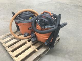 (2) Ridgid Wet/Dry Vacs  (HIGH RIVER YARD)