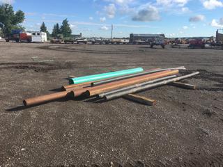 Assorted Steel and PVC Pipe, Approximately 13ft - 30ft  (HIGH RIVER YARD)