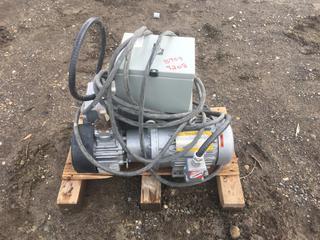 Big Baldor Vacuum Pump Industrial Motor with Control Box, S/N F0607191888  (HIGH RIVER YARD)