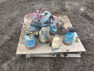 (7) Sump Pumps, Unknown Working Condition  (HIGH RIVER YARD)