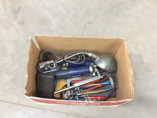 (2) 1/4in Drive Socket Sets, Assorted Allen Head Sets, Pliers, Grease Gun and Hand Driver Set (HIGH RIVER YARD)