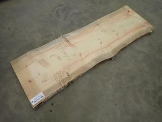 (1) Piece Of Approx. 75in X 2in Rough Sawn Blue Stain Pine w/ 22in - 25in Width (FORT SASKATCHEWAN YARD)