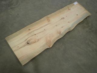 (1) Piece Of Approx. 75in X 2in Rough Sawn Blue Stain Pine w/ 22in - 25in Width (FORT SASKATCHEWAN YARD)