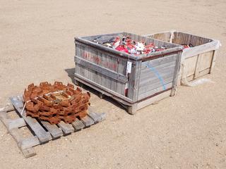 Qty Of Assorted Fire Extinguishers c/w Trenching Chain *Note: Requires Recertification* (FORT SASKATCHEWAN YARD)