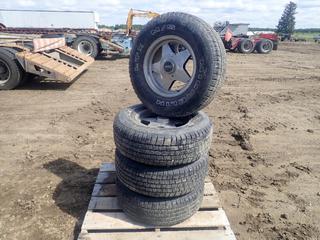 Qty Of (4) Michelin LTX LT235/75R15 Tires w/ Eagle Alloy Rims (LOCATED IN EDSON)