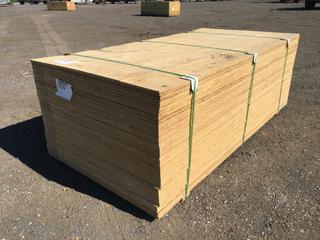 Qty of (80) 3/8in 4x8 CSP Non-Stamped Plywood, Unused (HIGH RIVER YARD)