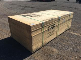 Qty of (40) 3/4in 4x8 CSP Non-Stamped Plywood, Unused (HIGH RIVER YARD)