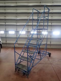 Canway 7-Step Portable Warehouse Ladder (LOCATED OFFSITE @ Fort McMurray Airport, 547 Snow Eagle Drive, Fort McMurray, AB) 