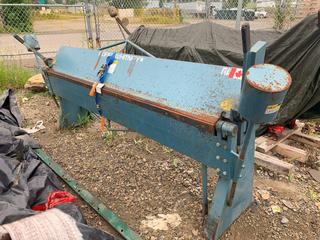 Roper Whitney Model 816, 16G Bending Brake.  Located Off-Site, Call Mario For Details 403-200-5827 (LOCATED IN CALGARY)